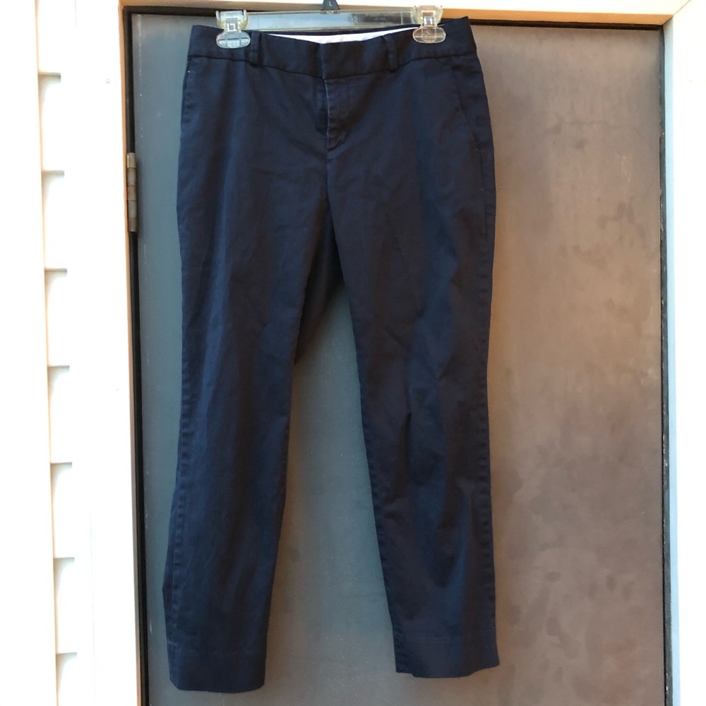 Banana republic navy cropped pants size 2